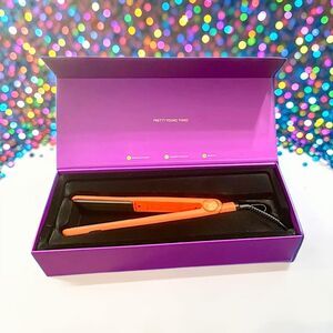 PYT HAIR Titanium Styler 1" Neon Orange MSRP $300 Brand New In Box
